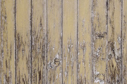 Wood damaged by time, detail of a wooden wall abandoned