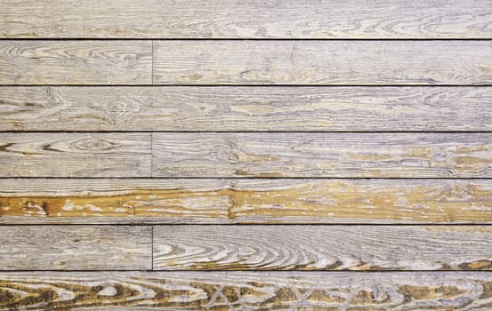 Wood damaged by time, detail of a wooden wall abandoned