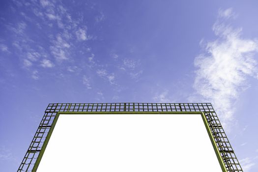 Banner with sky background, space for text