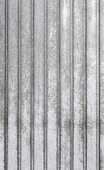Metal wall on the exterior, detail of a coating of metal, steel and texture