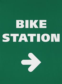 Parking sign for bikes, bike information display