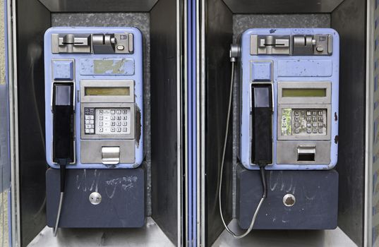 Phones in the street, detail communication tool
