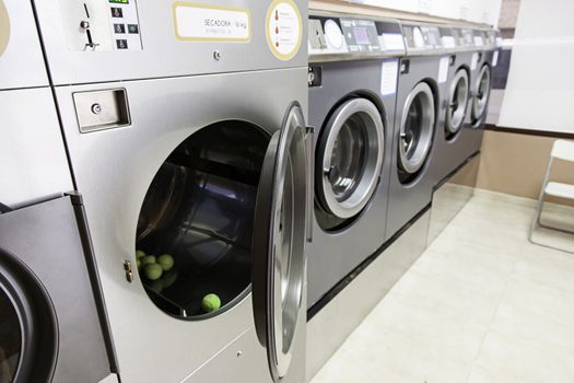 Urban Laundry, detail of a facility for washing clothes