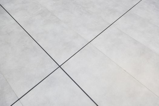 Tiling, detail of a modern ceramic floor tiles