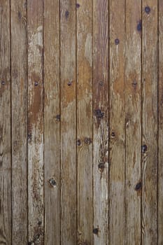Old wooden door, detail of a wooden background texture
