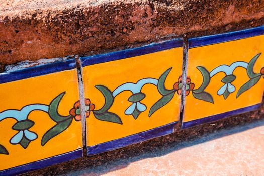 Mexican tiles on the stairs