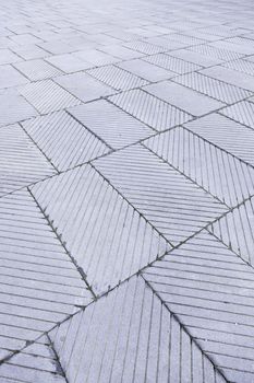 Tiled City, detail from a floor Blados a street in the city, decoration and safety