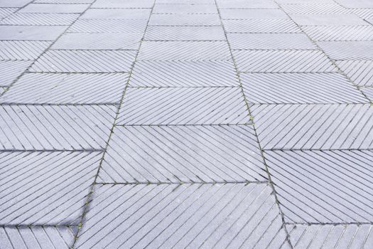 Tiled City, detail from a floor Blados a street in the city, decoration and safety