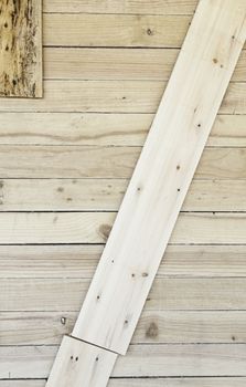 Wooden background with tables, detail of a wooden wall on a construction, background with texture