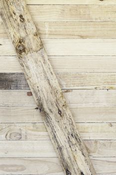 Wooden background with tables, detail of a wooden wall on a construction background with texture