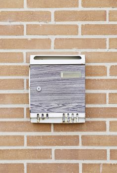 Mailbox in the wall, detail of an object to cast cards