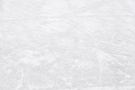Ice rink floor, detail of a textured background ice, sport