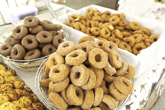 Homemade fried donuts, details of a typical Spanish dessert, food healthy, fresh food