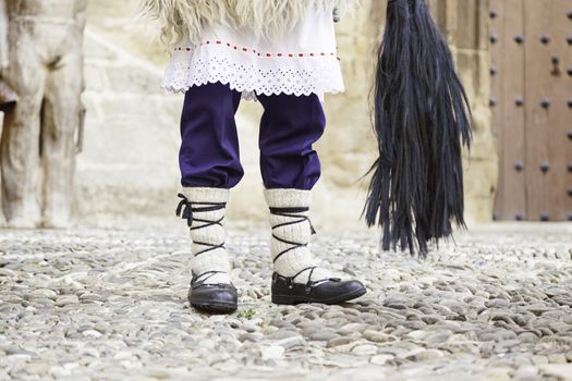 Detail of a typical Basque costume, part of a traditional costume for celebrations