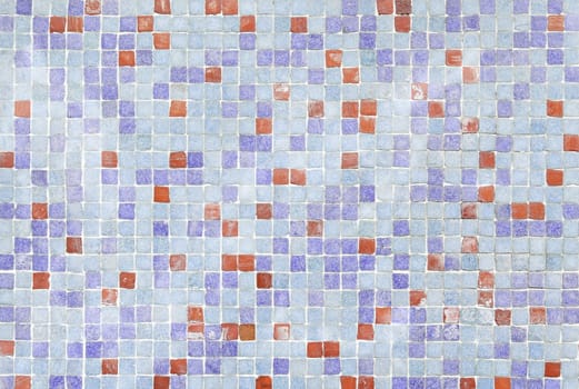 Typical old Lisbon tiles, detail of a classic ceramic tiles, art of Portugal