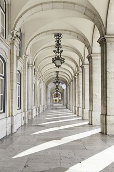 Excerpts from a square of Lisbon, detail of a typical square of Portugal
