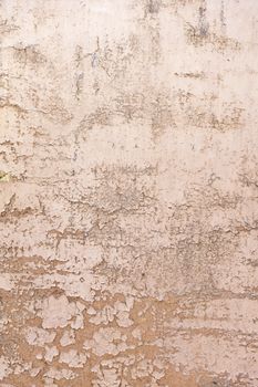 Battered and peeling wood, detail of an old wall abandoned broken