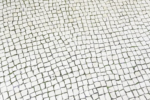 Floor typical Lisbon, detail of a typical soil in Portugal, ancient streets in the city