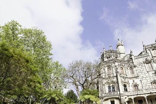 Quinta da regaleira in Sintra, Portugal ancient monument, heritage
