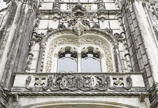 Typical window of Portugal, detail of an ancient monument in Portugal, art and architecture