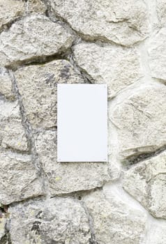 Stone wall with a blank, detail of space for text, background vacuum