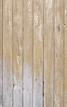 Old spoiled wood, detail of a wall decorated with abandoned wood