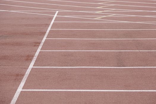 Detail of an athletics track, detail of a running track, outdoor sports, aerobic sports