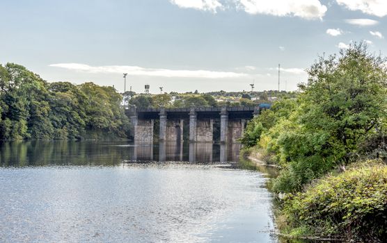 A railway bridge across river Dee in Aberdeen, Scotland