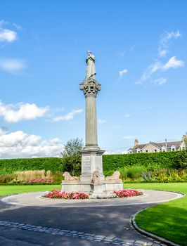 A memorial monument of Duthie park opening by Princess Beatrice in 1883, Aberdeen, Scotland