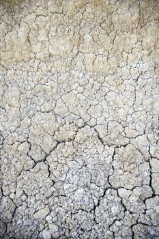 Drought, detail of ground dried and cracked mud, climate change, natural disaster and catastrophe