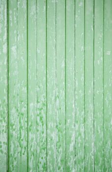 Metal wall green wall detail of a green painted metal, decoration at home