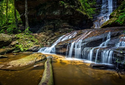 The bottom cascasde of Empress Falls, Valley of the Waters, Blue Mountains, Australia