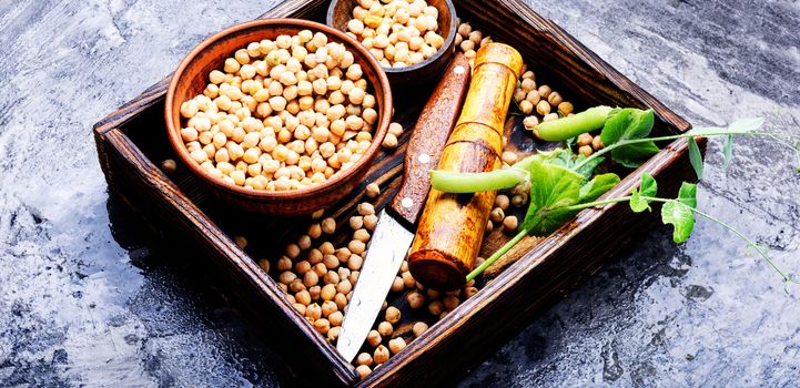 Chickpea-for cooking traditional dishes of Middle Eastern cuisines.Healthy food