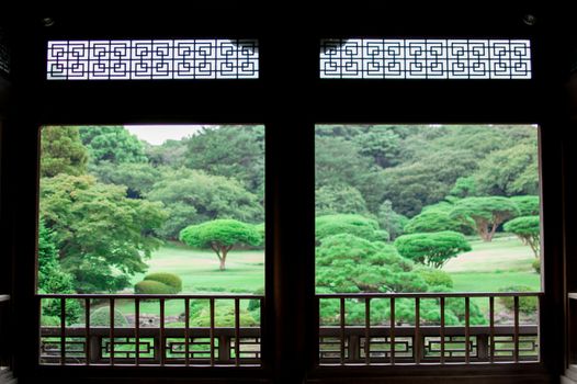Japanese garden. Fall is very colorful season of Japan. Fall Season of Kyoto is very good timing to see Japan. 