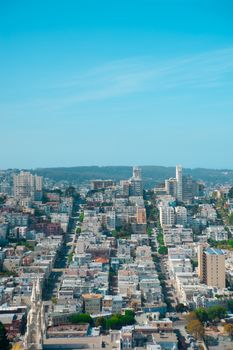 City View of San Francisco, California. San Francisco is located in the west southern part of United States. 