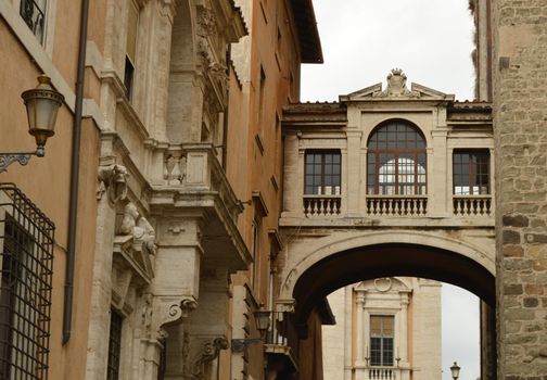 The bridge in front of city Hall, Senators on VIA DEL Campidoglio on the Capitoline hill