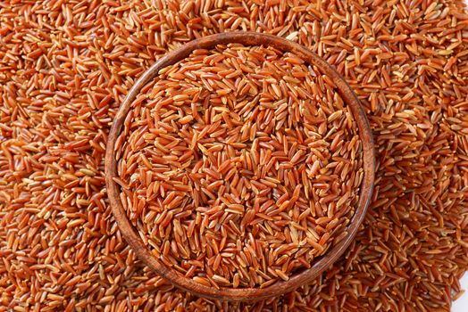 Bowl of Camargue red rice