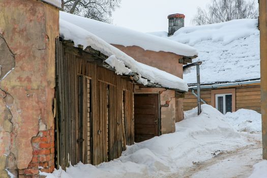 Winter in town. Cesis, Latvia.