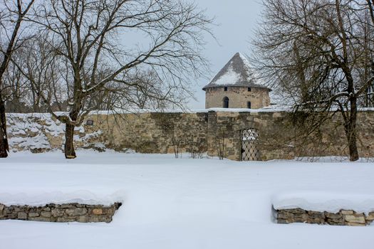 Winter in town. Cesis, Latvia.