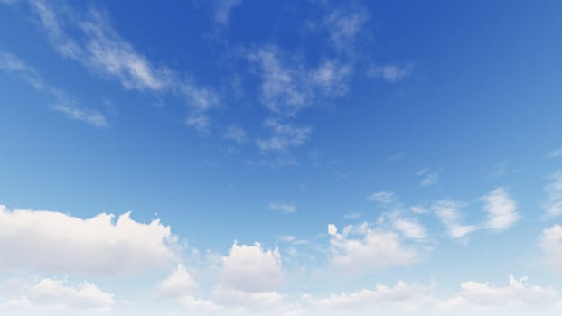 Cloudy blue sky abstract background, blue sky background with tiny clouds, 3d rendering

