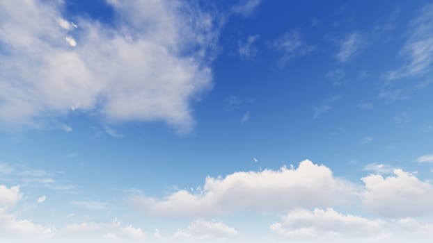 Cloudy blue sky abstract background, blue sky background with tiny clouds, 3d rendering

