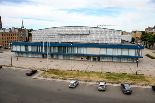 Riga Sports Palace "Rigas Sporta Pils" shortly before demolition. Riga, Latvia.