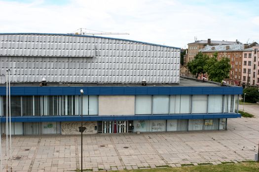 Riga Sports Palace "Rigas Sporta Pils" shortly before demolition. Riga, Latvia.