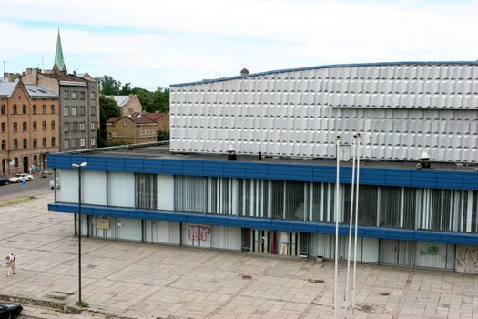 Riga Sports Palace "Rigas Sporta Pils" shortly before demolition. Riga, Latvia.