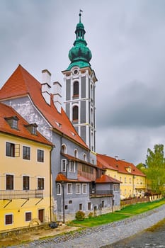 Buildings in the Cesky Krumlov, Czech Repulic