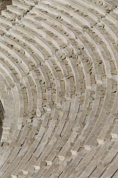 The Odeon of Herodes Atticus at the Acropolis in Athens, Greece