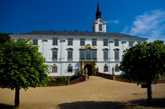 Lysice baroque castle, south Moravia, Czech Republic.