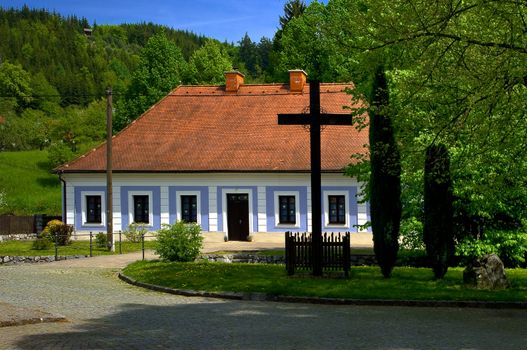 Rectory in Sloup township, South Moravia, Czech Republic.