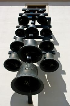 Chimes in the courtyard of the castle Spilberk in Brno.