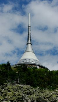 The television, radio and telecommunications sender Jested in Czech Republic